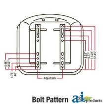 Seat LGS100BL fits Ford 1205 253 261 354 364S 374 374S TC18 TN65F TN75F TN90F