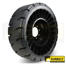 12N16.5 X-Tweel SSl Hard Surface Black Tire 8 Lug Fits Case Bobcat Mustang Deere