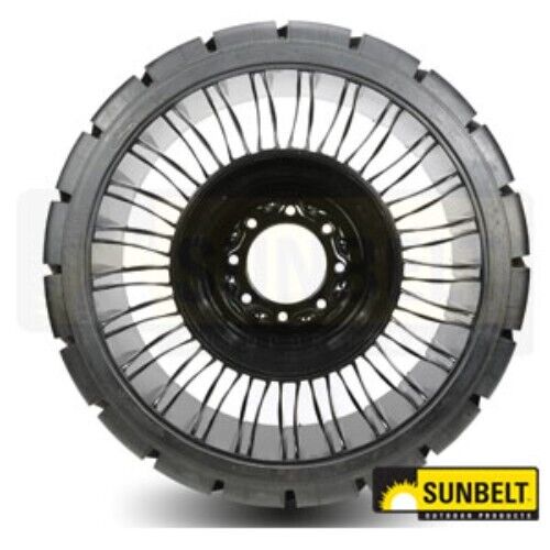 12N16.5 X-Tweel SSl Hard Surface Black Tire 8 Lug Fits Case Bobcat Mustang Deere